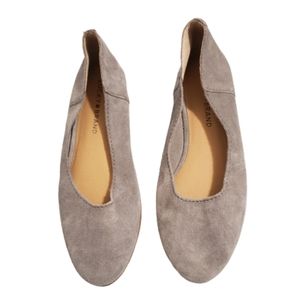 Lucky Brand Gray Suede Flats Size 7.5